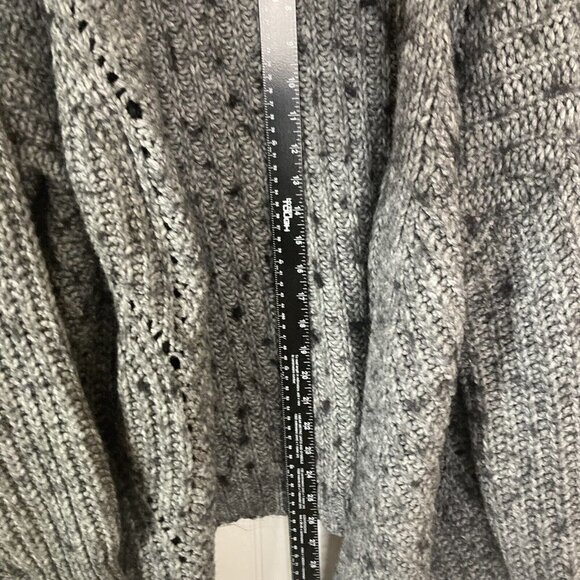 Elsamanda Open Front Chunky Alpaca Wool Blend Oversized Sweater Made In Italy-L - Picture 15 of 16